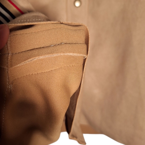 Vintage 70's Ultra Suede Style Snap Button Down Long Sleeved Dagger Collar Shirt - Picture 3 of 4